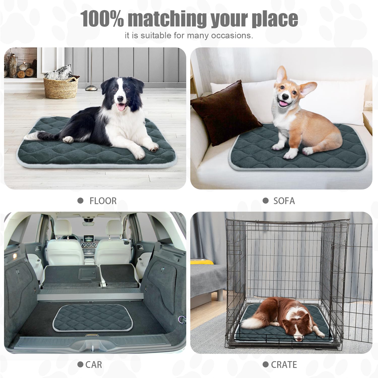 furrybaby dog bed mat protects furniture and car seats from fur and dirt