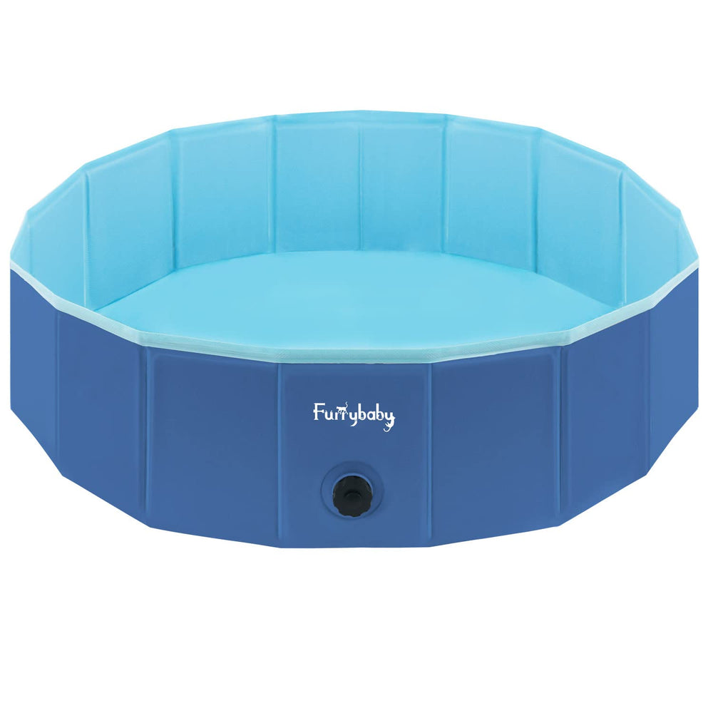 Furrybaby navy 39-inch pool usable indoors or outdoors for flexibility