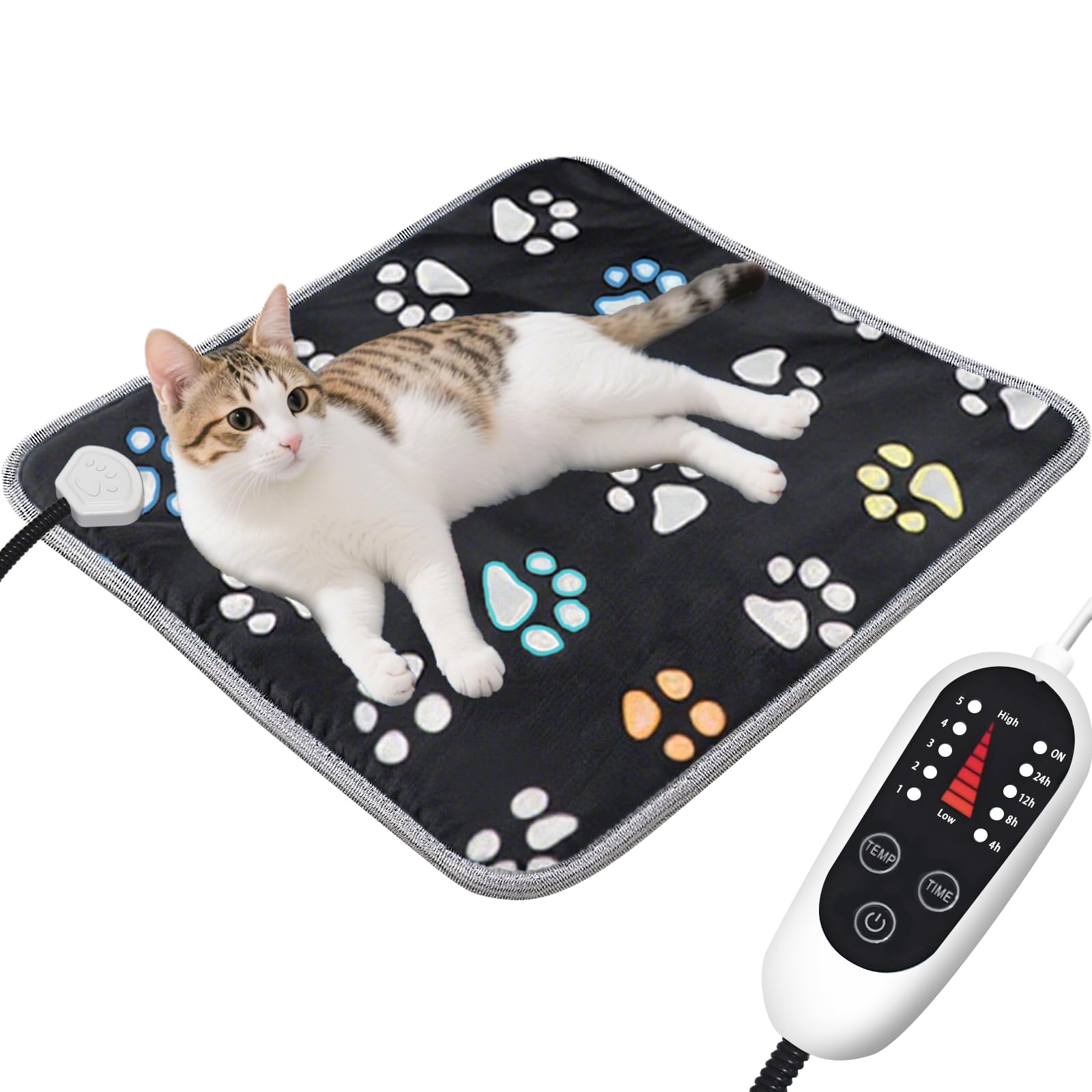 FurryBaby heating pad with extended wire for flexible pet lounging