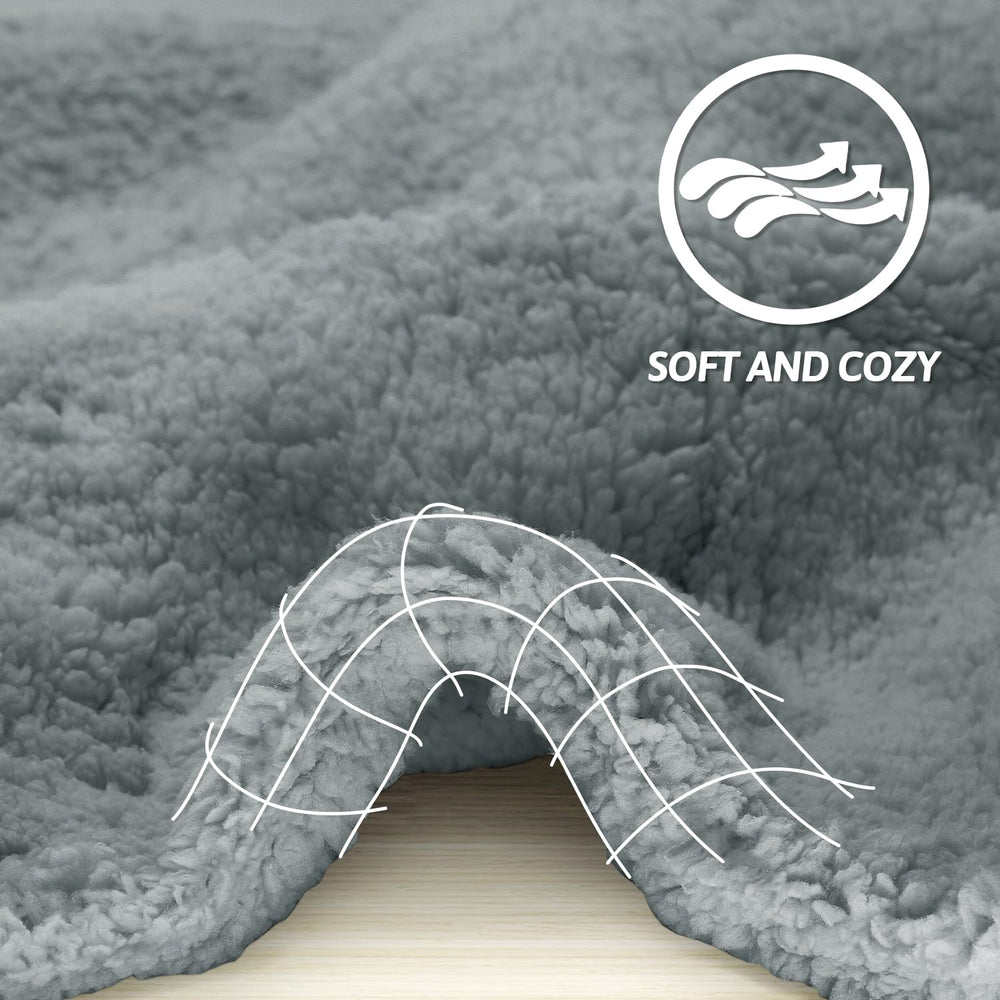 Furrybaby, textura sherpa, primer plano de tejido suave y acogedor.