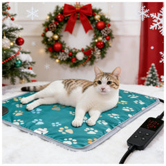 Furrybaby pet heating pad side view highlighting even heat distribution