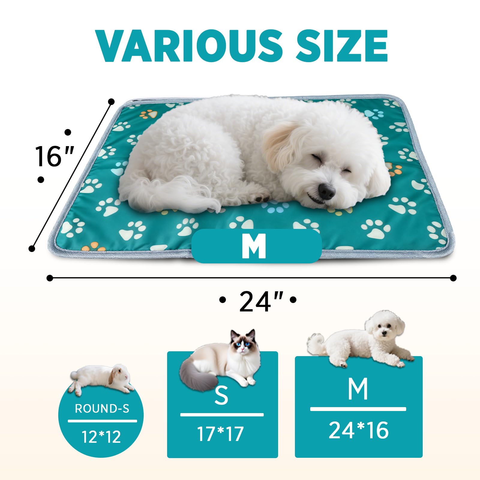 Furrybaby pet heating pad wire extended to 6.5 feet for flexible placement