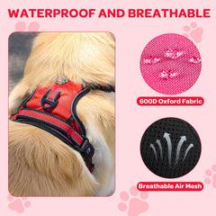 FURRYFECTION back D-ring harness for casual walks and easy training