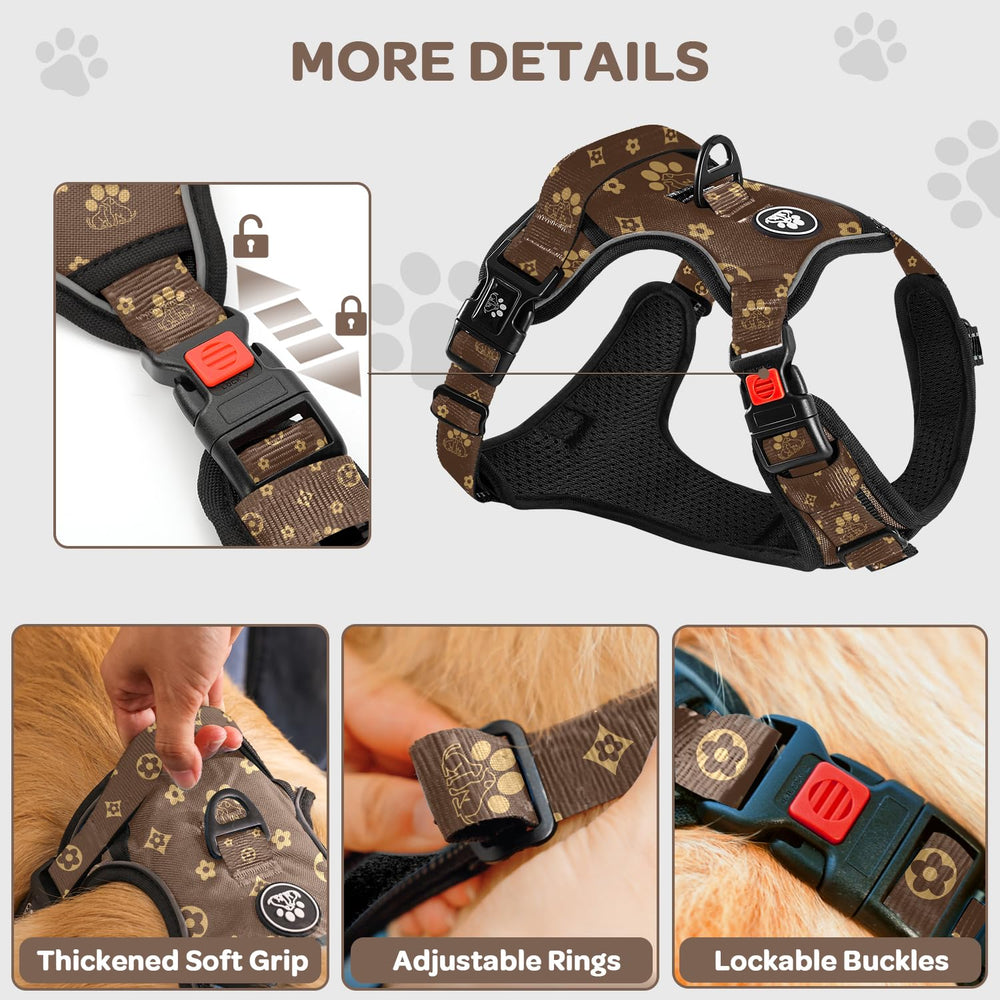 FURRYFECTION harness adjustable-straps close-up highlighting four-point adjustment