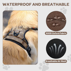 FURRYFECTION dog harness chest detail showing adjustable straps for secure fit