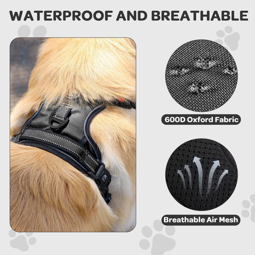 FURRYFECTION dog harness front-d-ring redirects forward motion during training