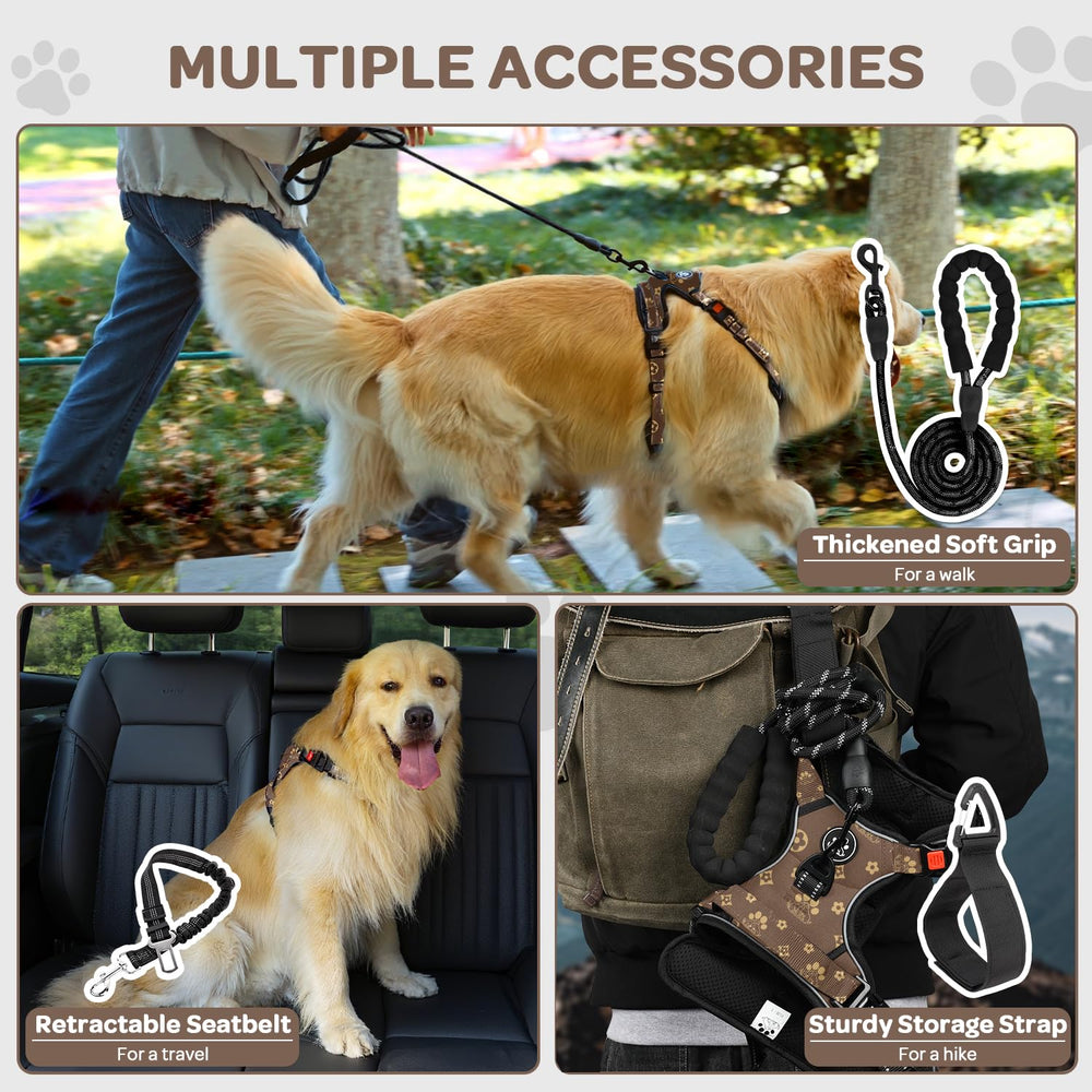 FURRYFECTION dog harness reflective-straps for night-time visibility