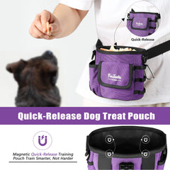 FurtasticFinds dog treat pouch 3-way wear enables hands-free walks and training.