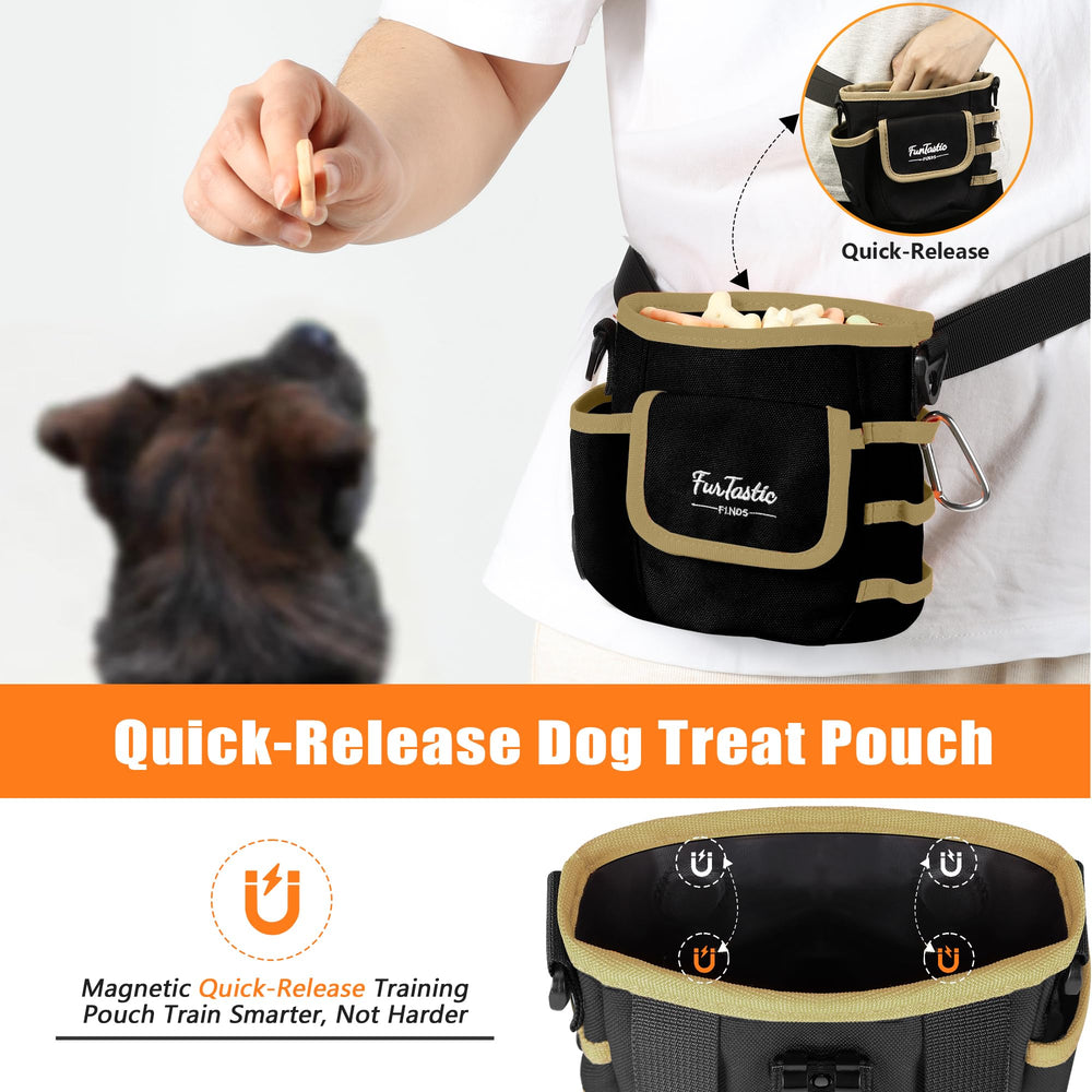 FurtasticFinds dog treat pouch-4-storage-spaces organizes treats, bags, and essentials
