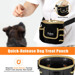 FurtasticFinds dog treat pouch-4-storage-spaces organizes treats, bags, and essentials