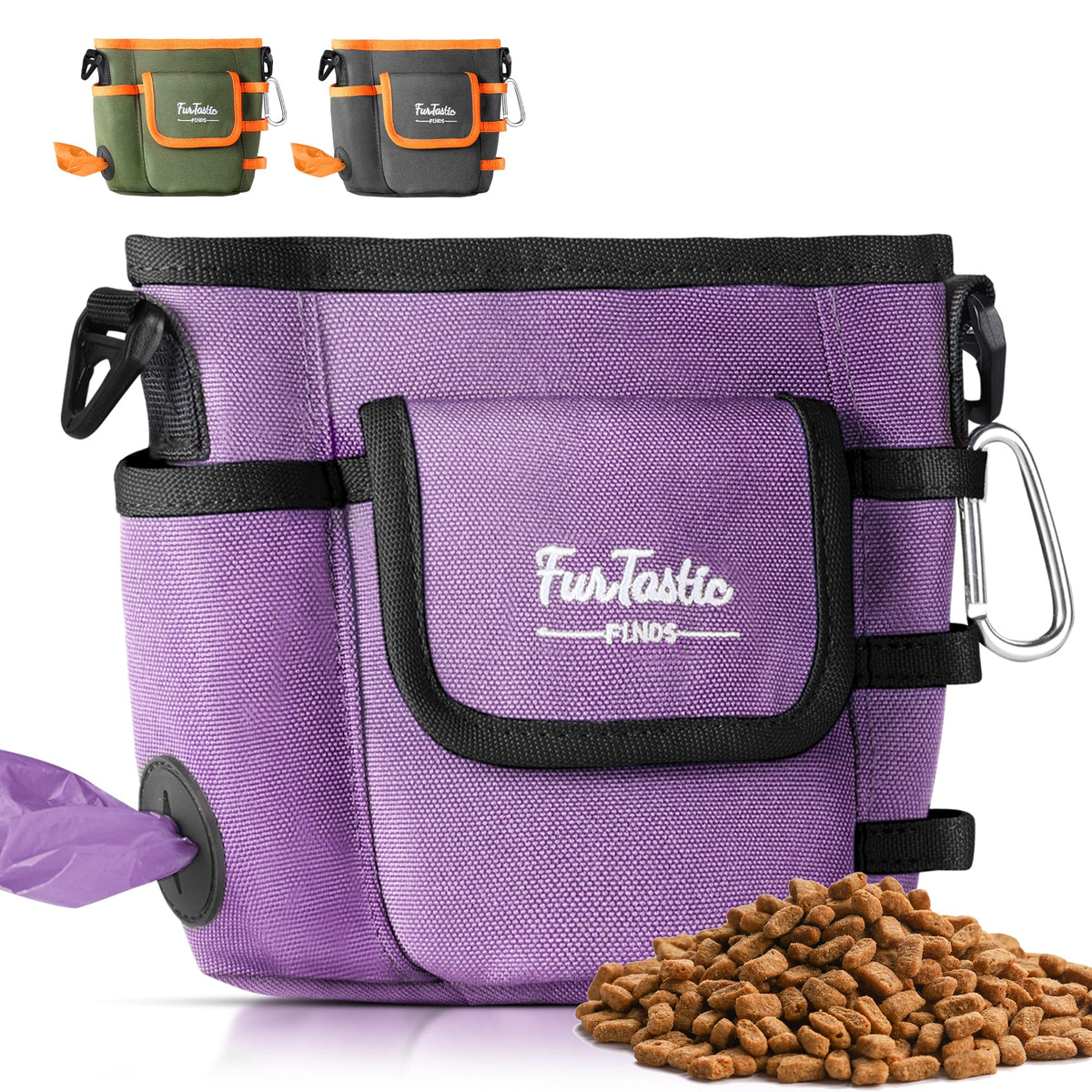 FurtasticFinds dog treat pouch closure provides quick-access during training sessions.