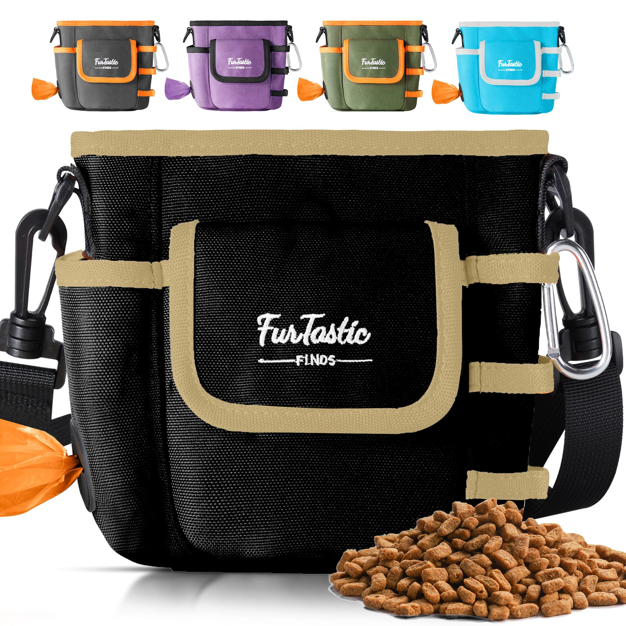 FurtasticFinds dog treat pouch-magnetic-closure for quick access during training