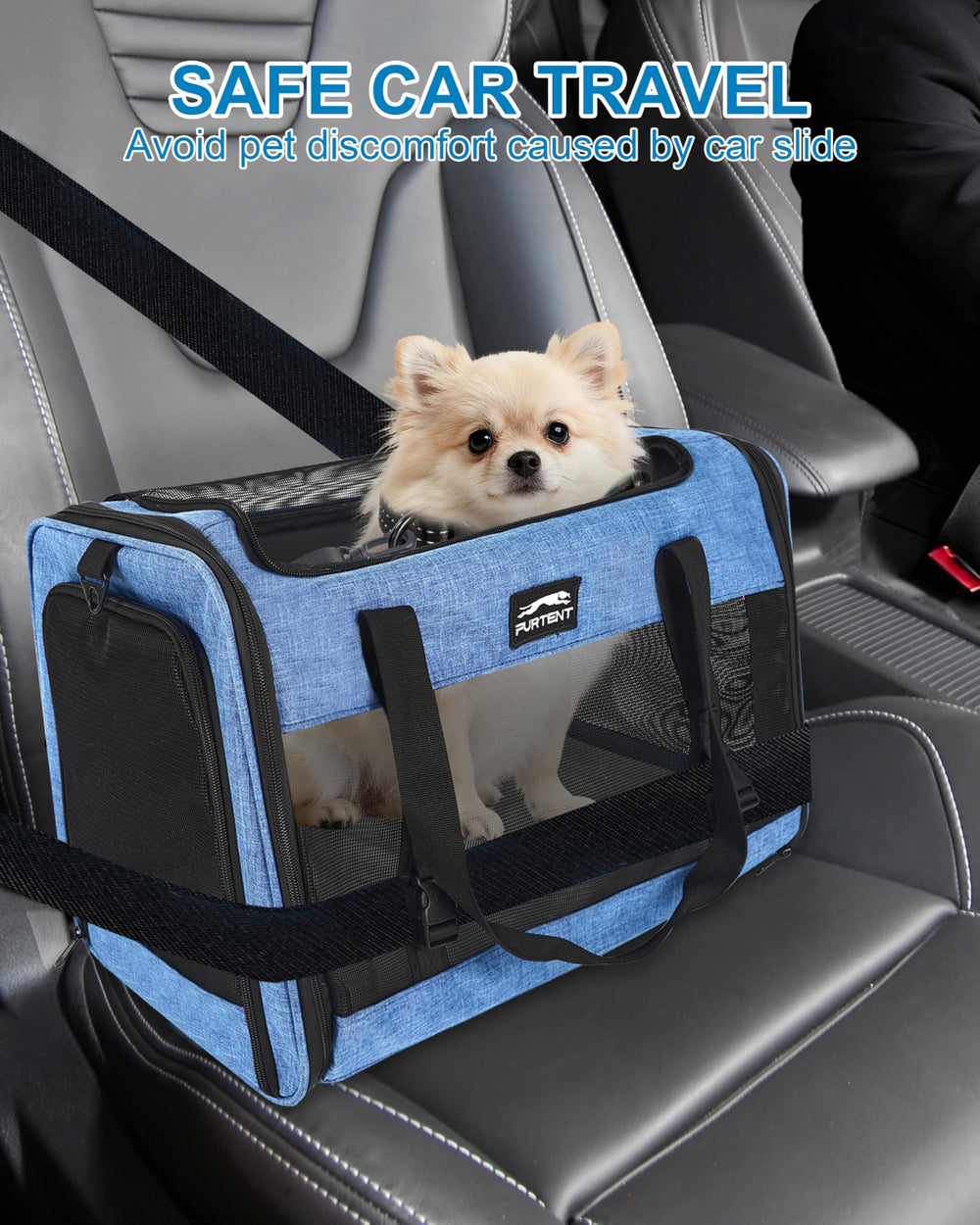 Furtent cat carrier claw-proof interior stands up to active pets.