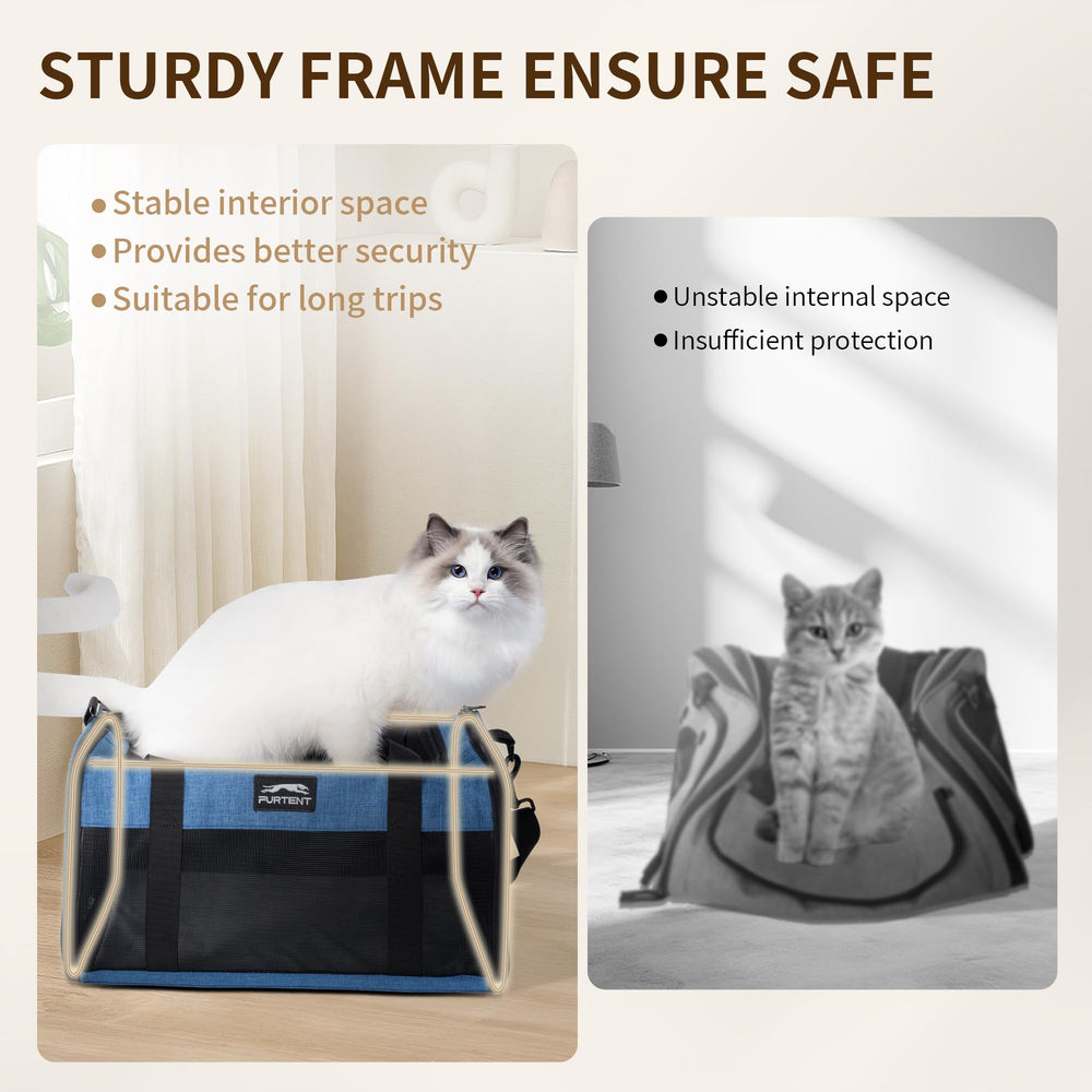 Furtent interior safety leash helps prevent escapes for added peace of mind.
