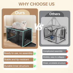 Furtent pet carrier soft plush mat adds cozy comfort during trips.