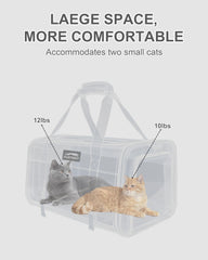 Furtent soft-sided carrier with four wear-resistant feet protects surfaces.