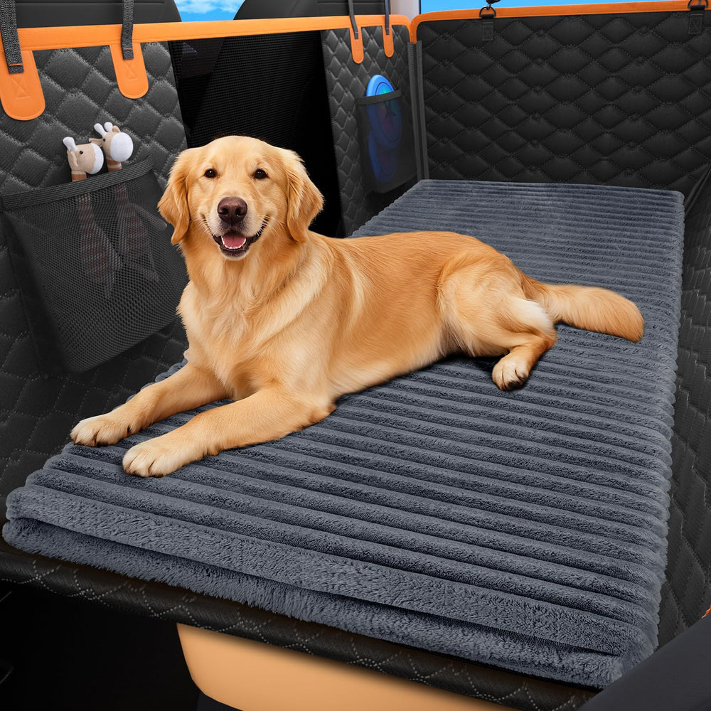 FURTIME backseat bed mat full view shows roomy 54 by 24.8 inches for pets