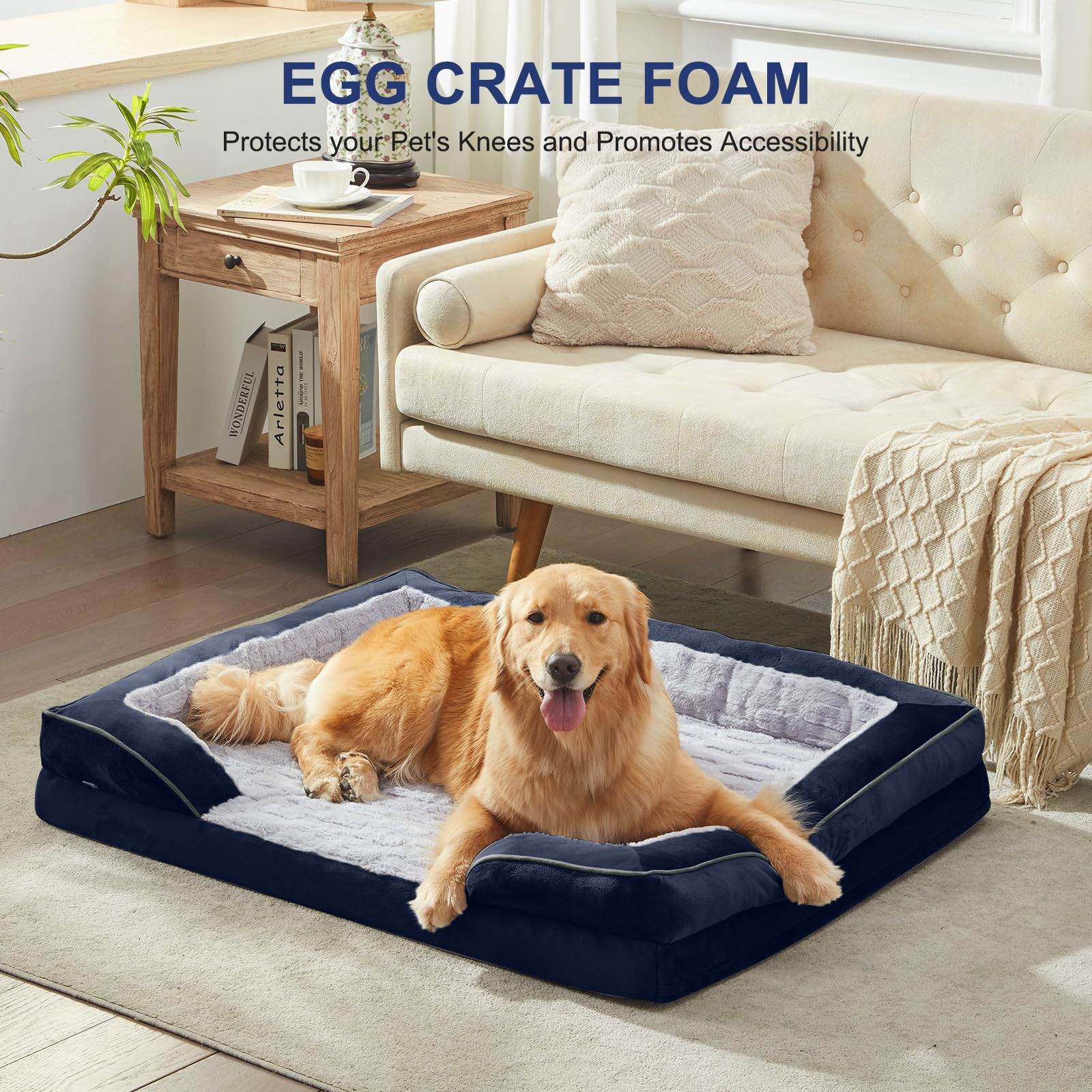 FURTIME bed bamboo plush surface delivers soft, skin-friendly comfort