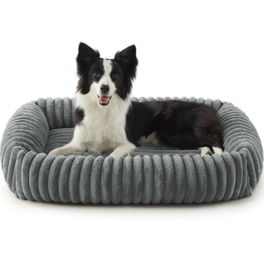 FURTIME large dog bed top view highlights spacious resting area for calm naps