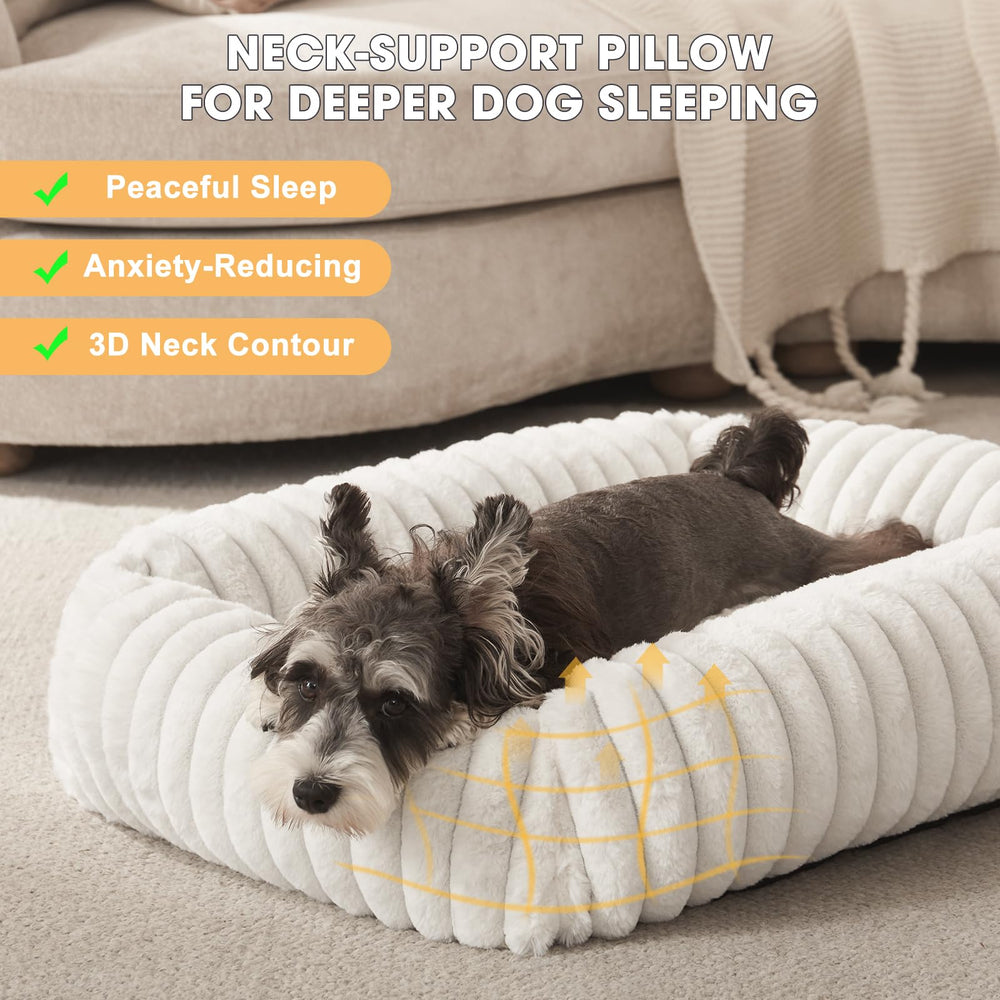 FURTIME dog bed removable cover shown for easy machine washing
