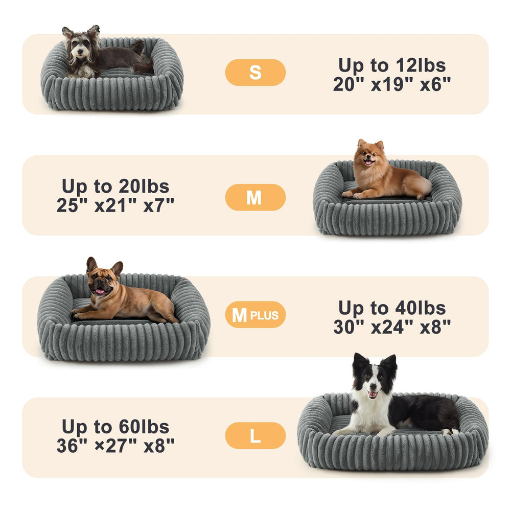 FURTIME dog bed removable washable cover makes cleaning quick and easy.