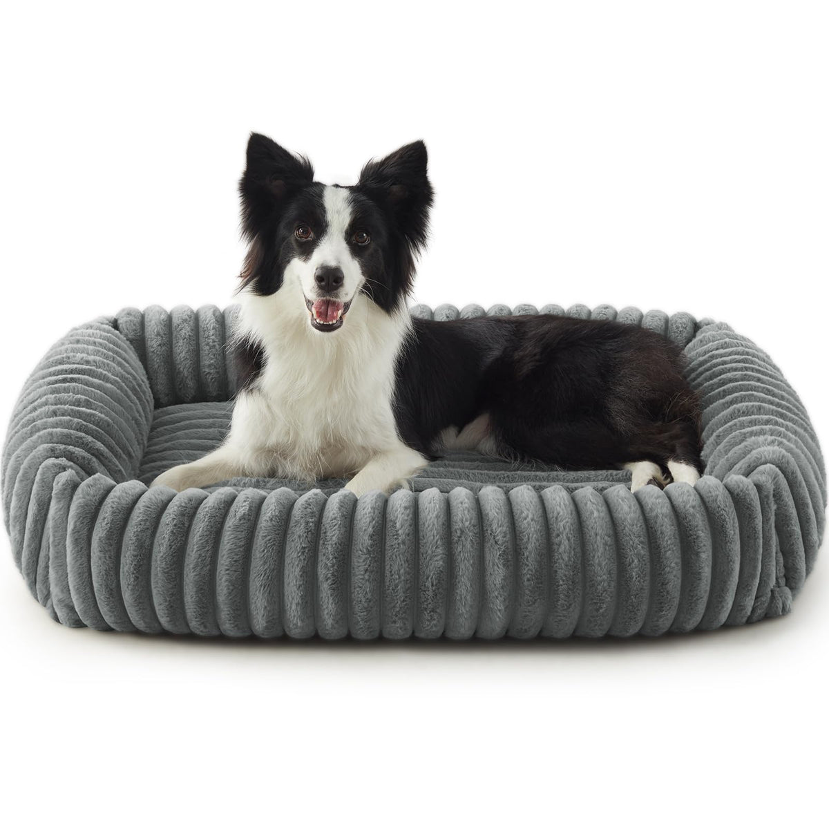 FURTIME dog bed XL front view shows sturdy rectangle shape for large dogs' comfort.
