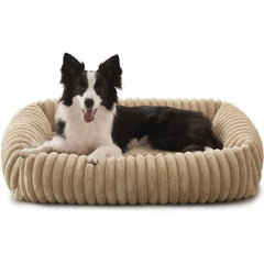 FURTIME XL rectangle dog bed with removable cover delivers easy cleaning and lasting comfort.