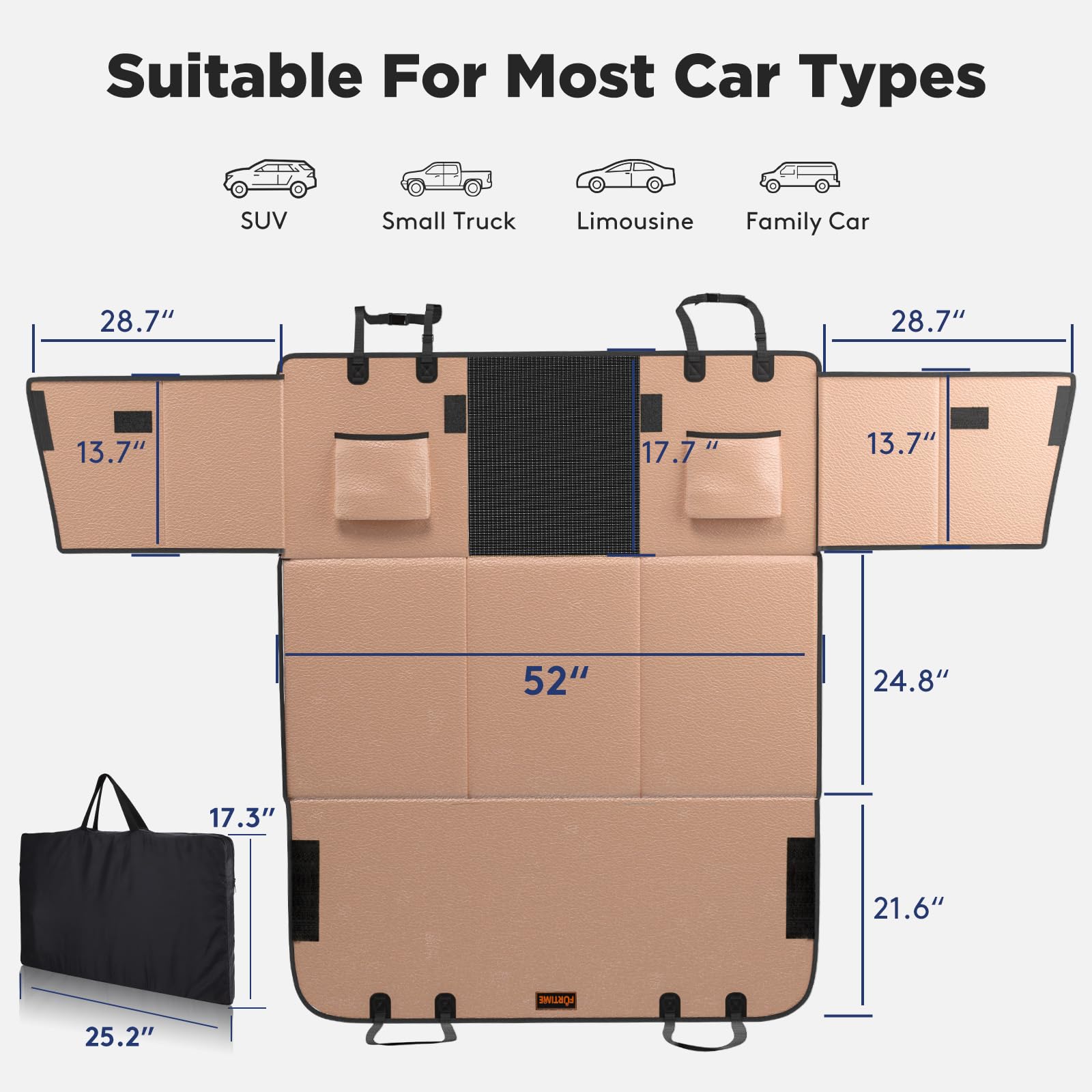 FURTIME includes a seat belt to help secure the cover safely.