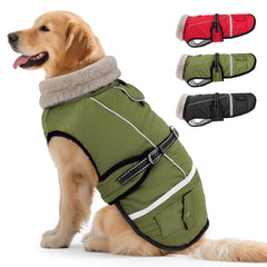 FURTIME dog coat warm-winter-jacket keeps dogs cozy during cold walks