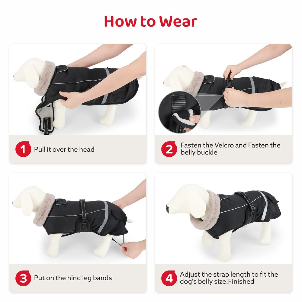 FURTIME leash hole aligns with most harnesses for convenient outings.