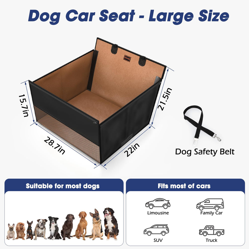 FURTIME large dog car seat seat belts enhance travel safety