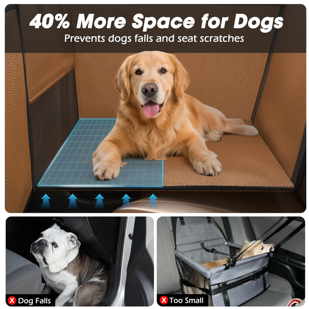 FURTIME large dog car seat side opening eases pet entry
