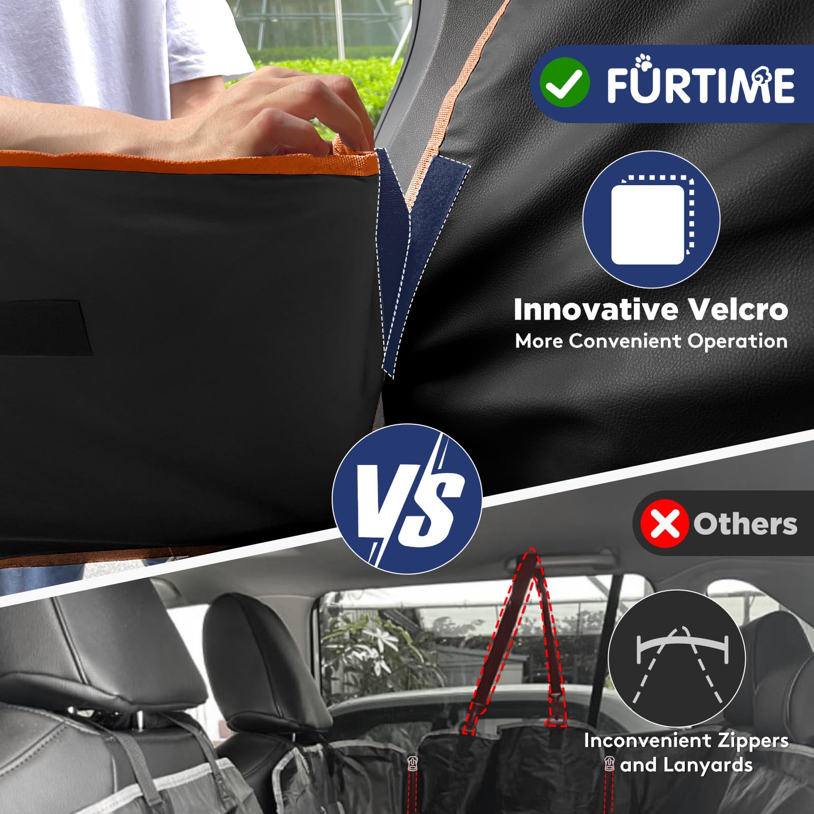 FURTIME mesh window and pockets promote airflow and organization.