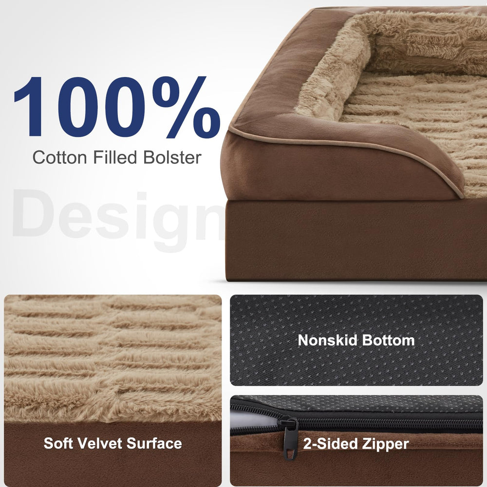 FURTIME bed removable cover with zipper for easy washing