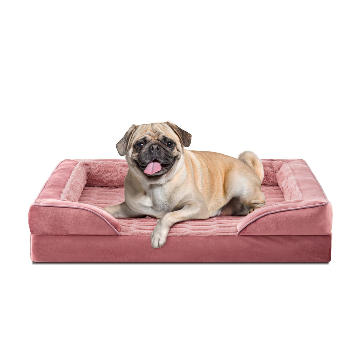 FURTIME orthopedic dog bed egg-foam-core supports joints for restful sleep