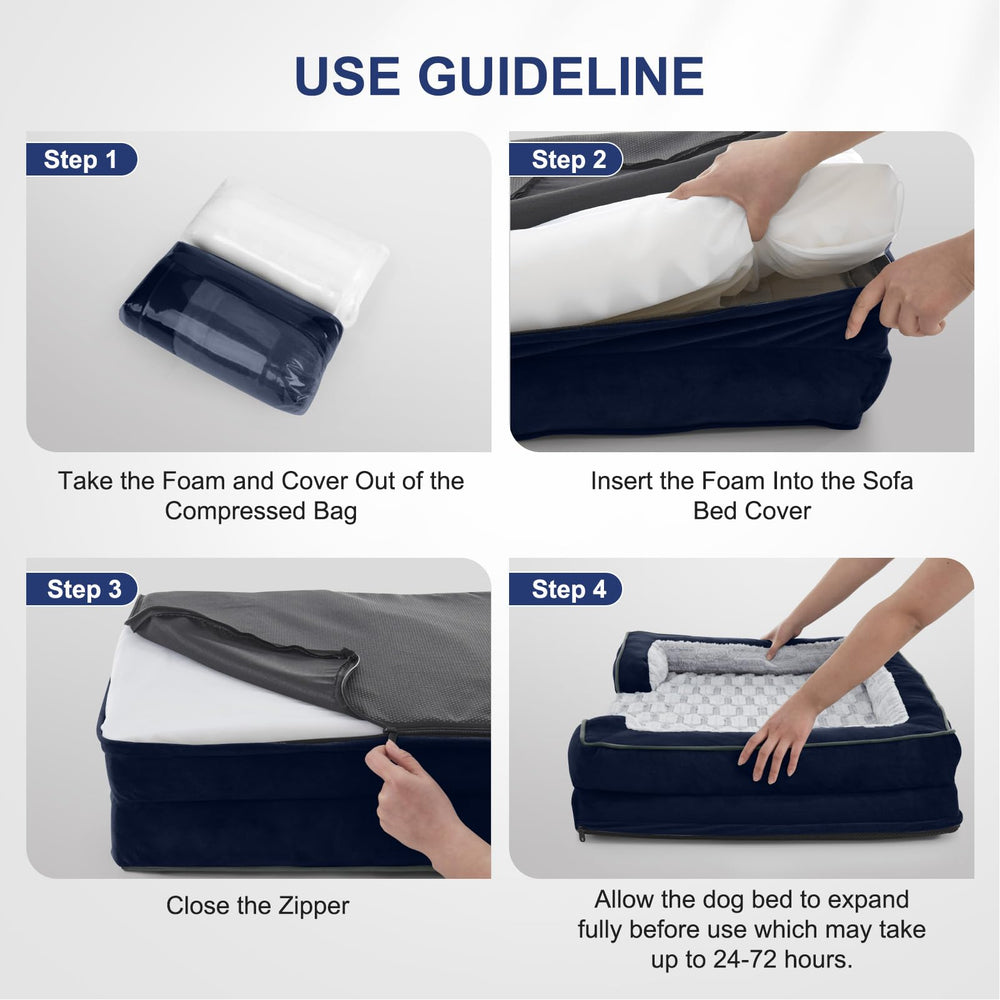 FURTIME orthopedic dog bed medium dimensions help you pick the right fit.
