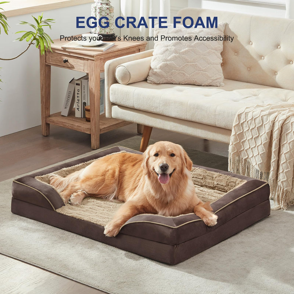 FURTIME dog bed non-slip-bottom keeps the bed in place during play.