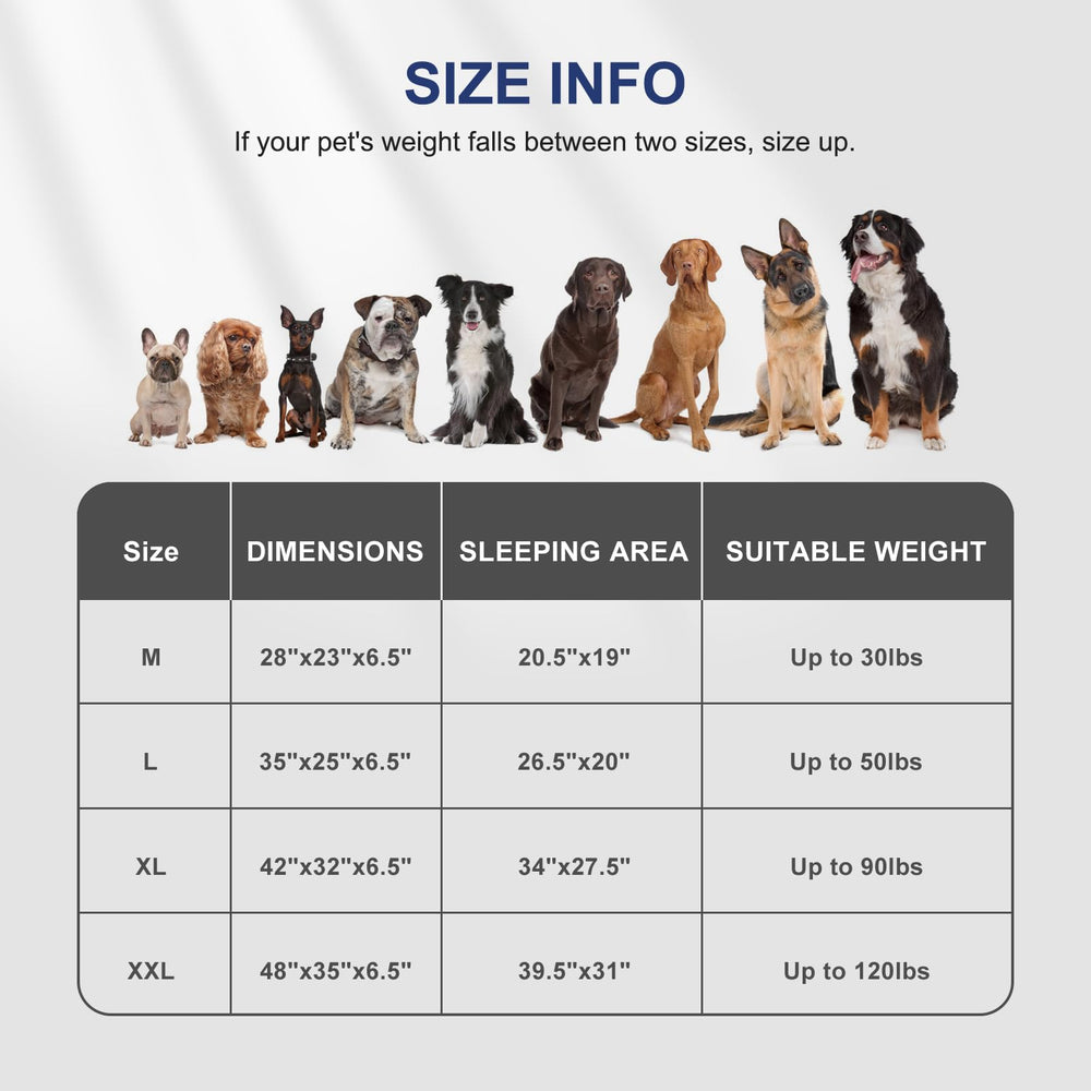 FURTIME dog bed removable-cover makes laundry quick and simple.