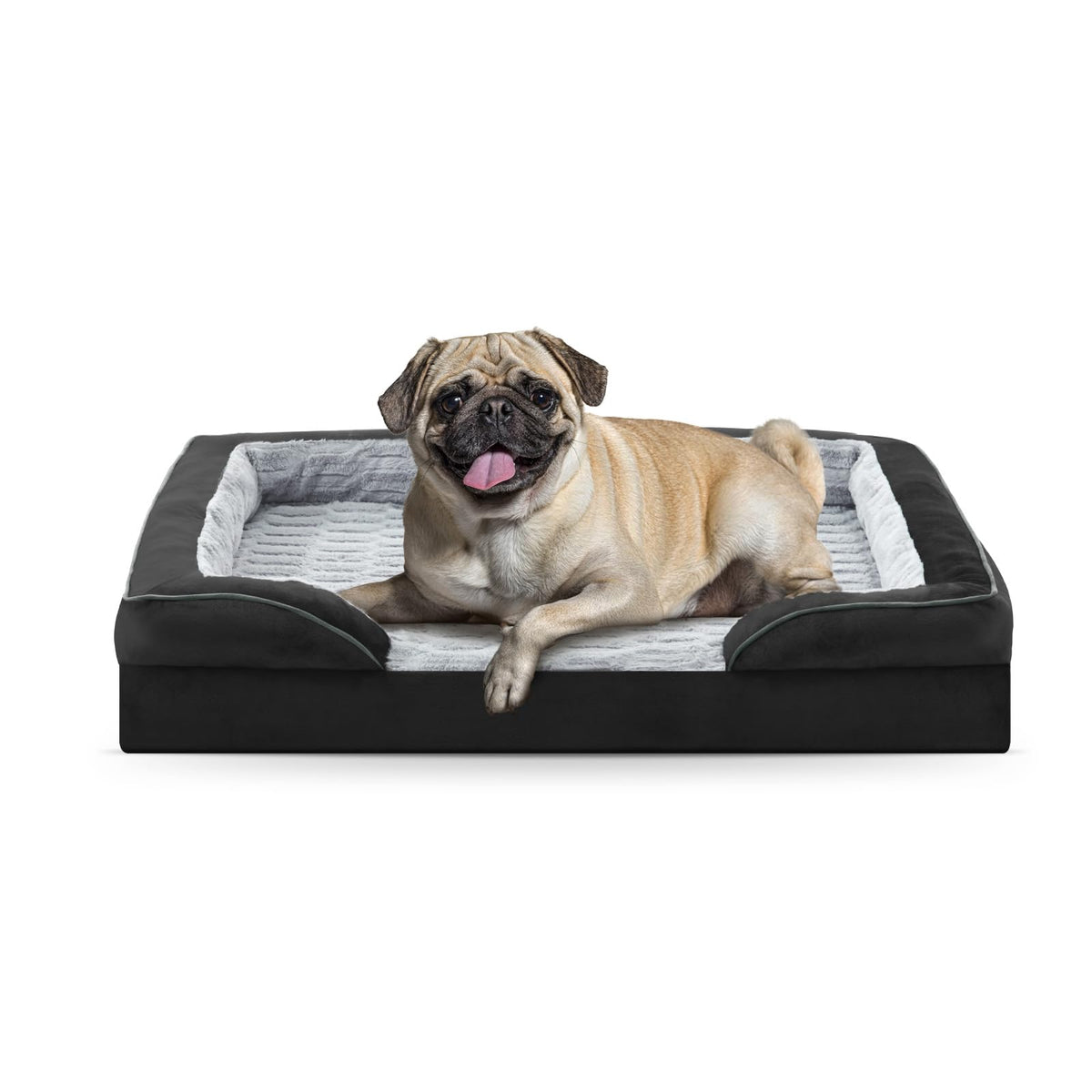 FURTIME orthopedic dog bed small front view highlights compact design for small spaces