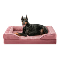 FURTIME Orthopedic Dog Bed XL with foam-core provides firm joint support for large dogs.