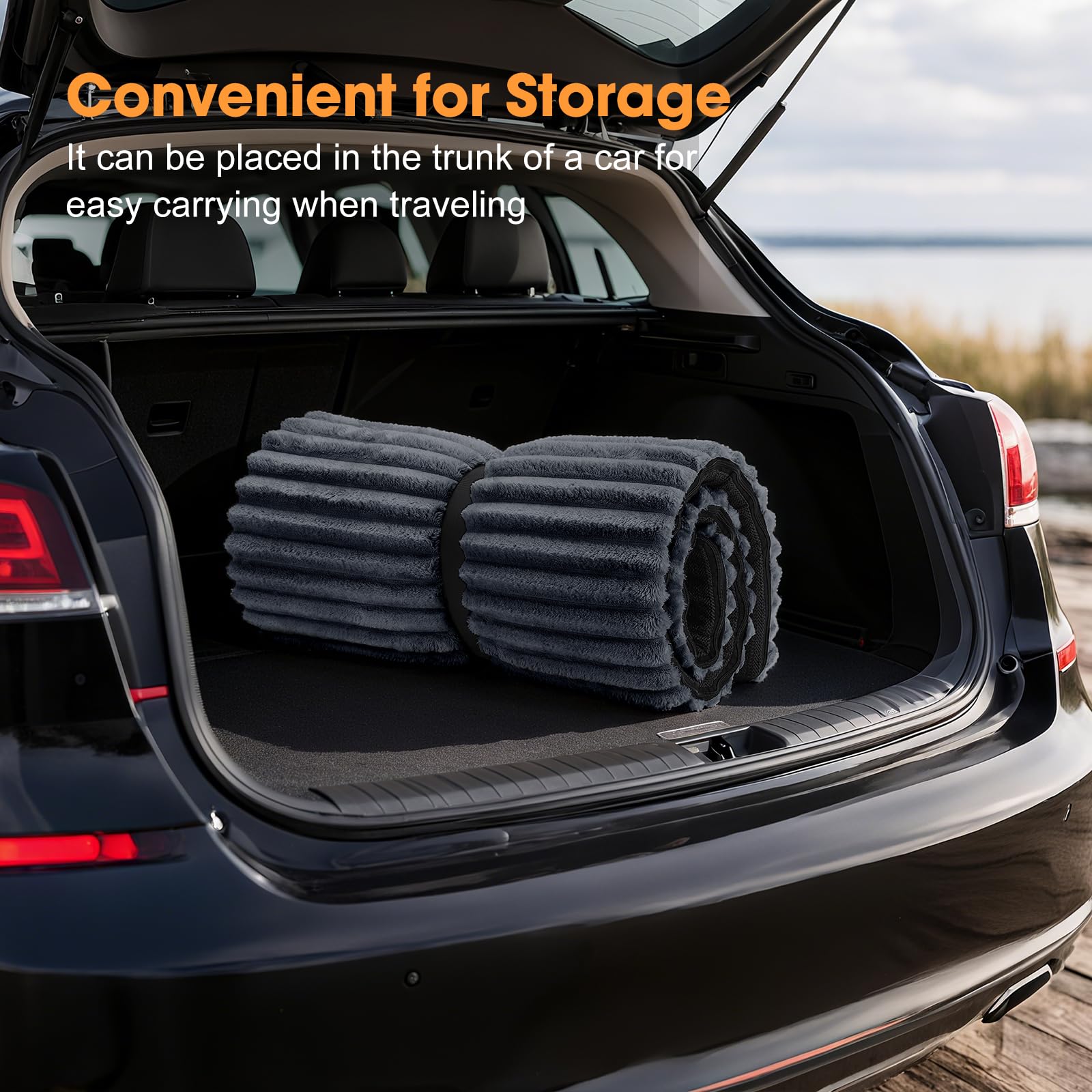FURTIME protects backseat extender by shielding upholstery from mess