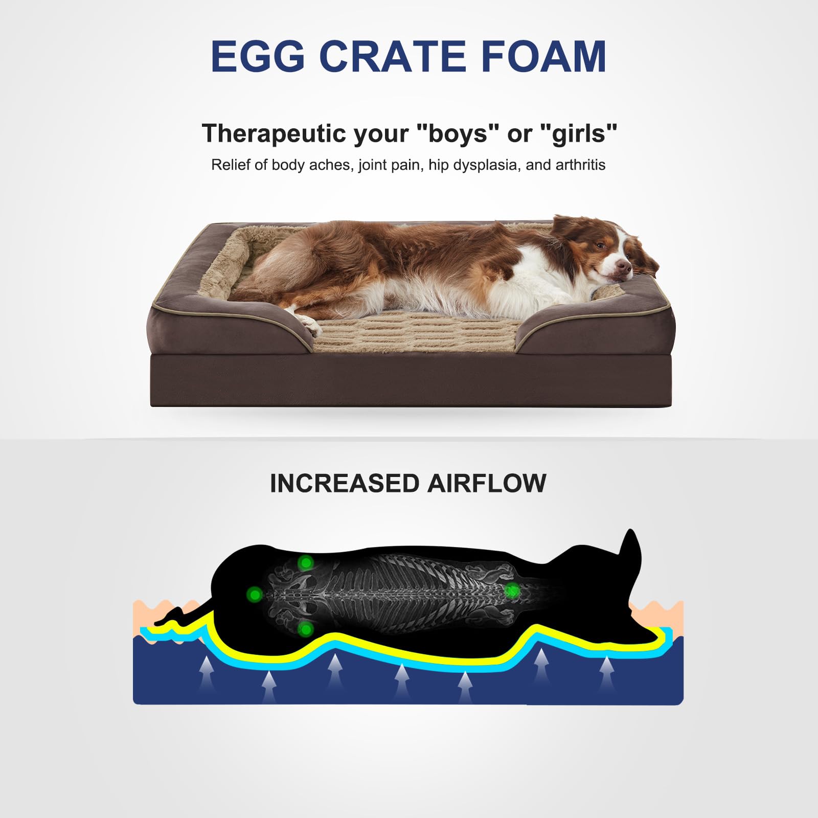 FURTIME removable washable cover with zipper for easy cleaning.