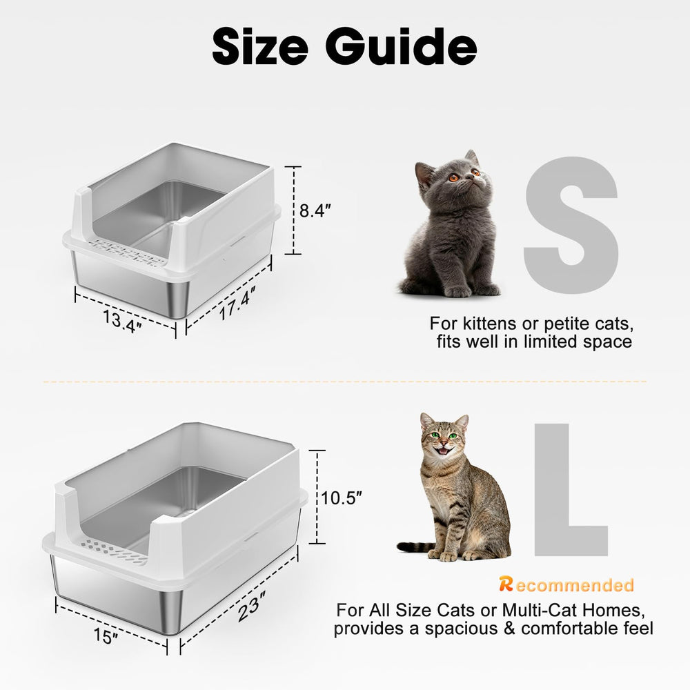 FURTIME S-size cat litter box ideal for kittens and small pets