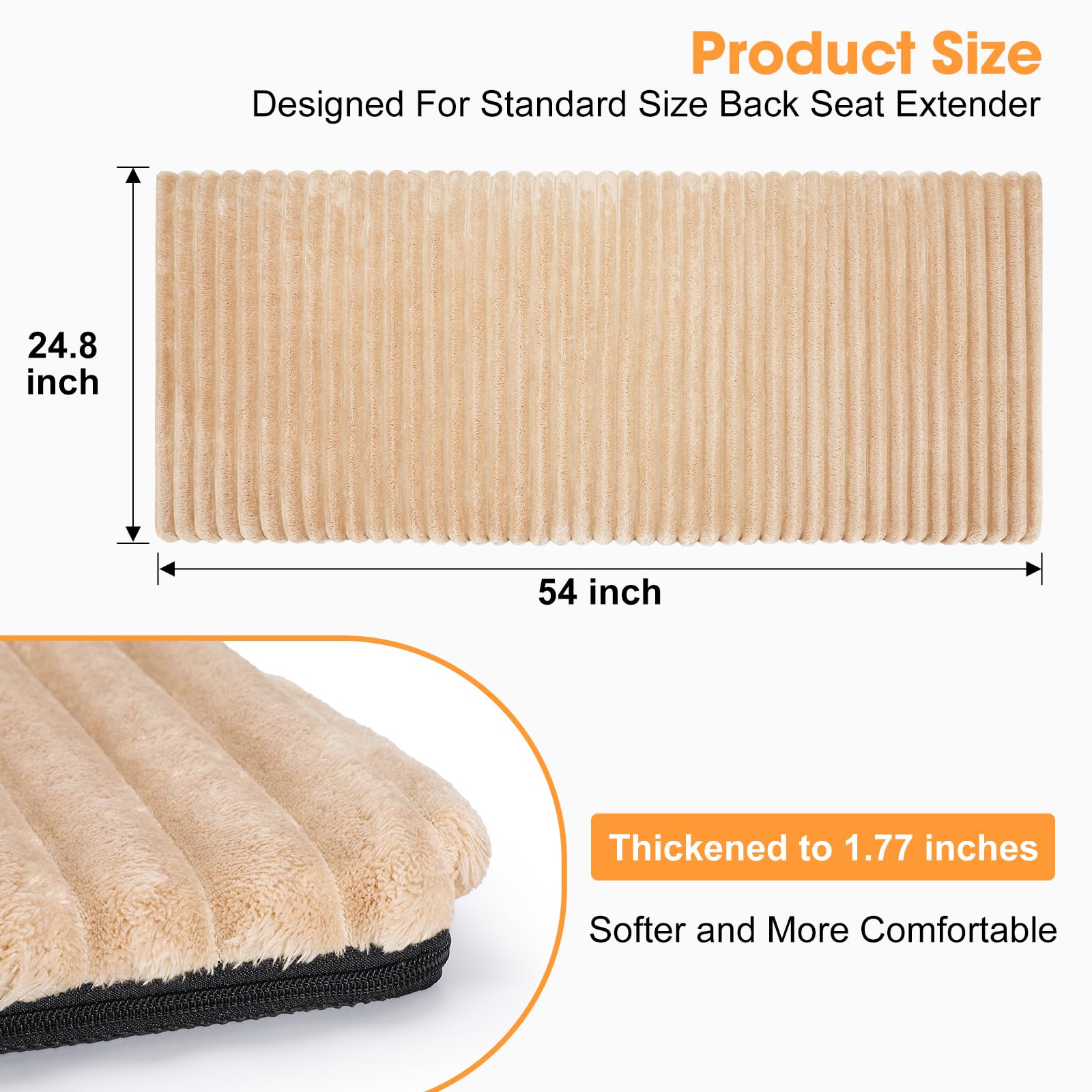 FURTIME soft flannel fabric texture provides gentle warmth on long trips.