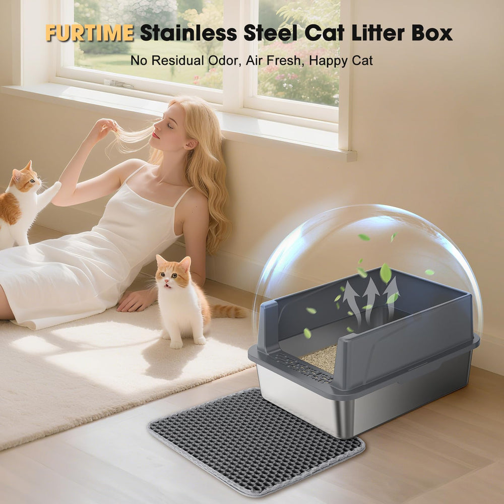 FURTIME easy-to-clean stainless design rinses quickly for fresh indoor air.