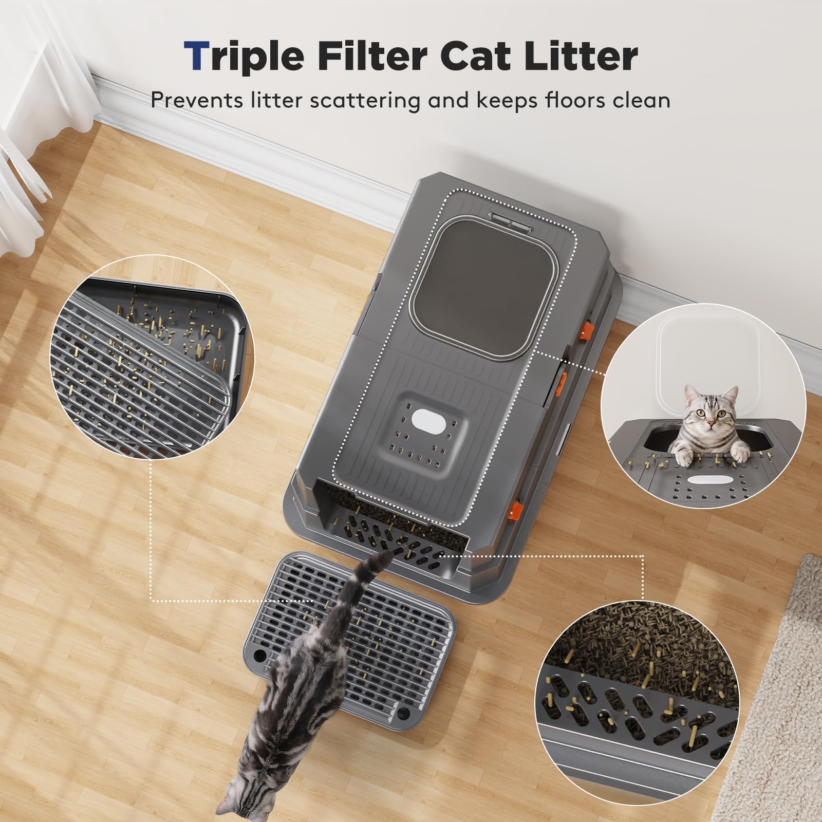 FURTIME stainless steel surface is durable and easy to wipe clean