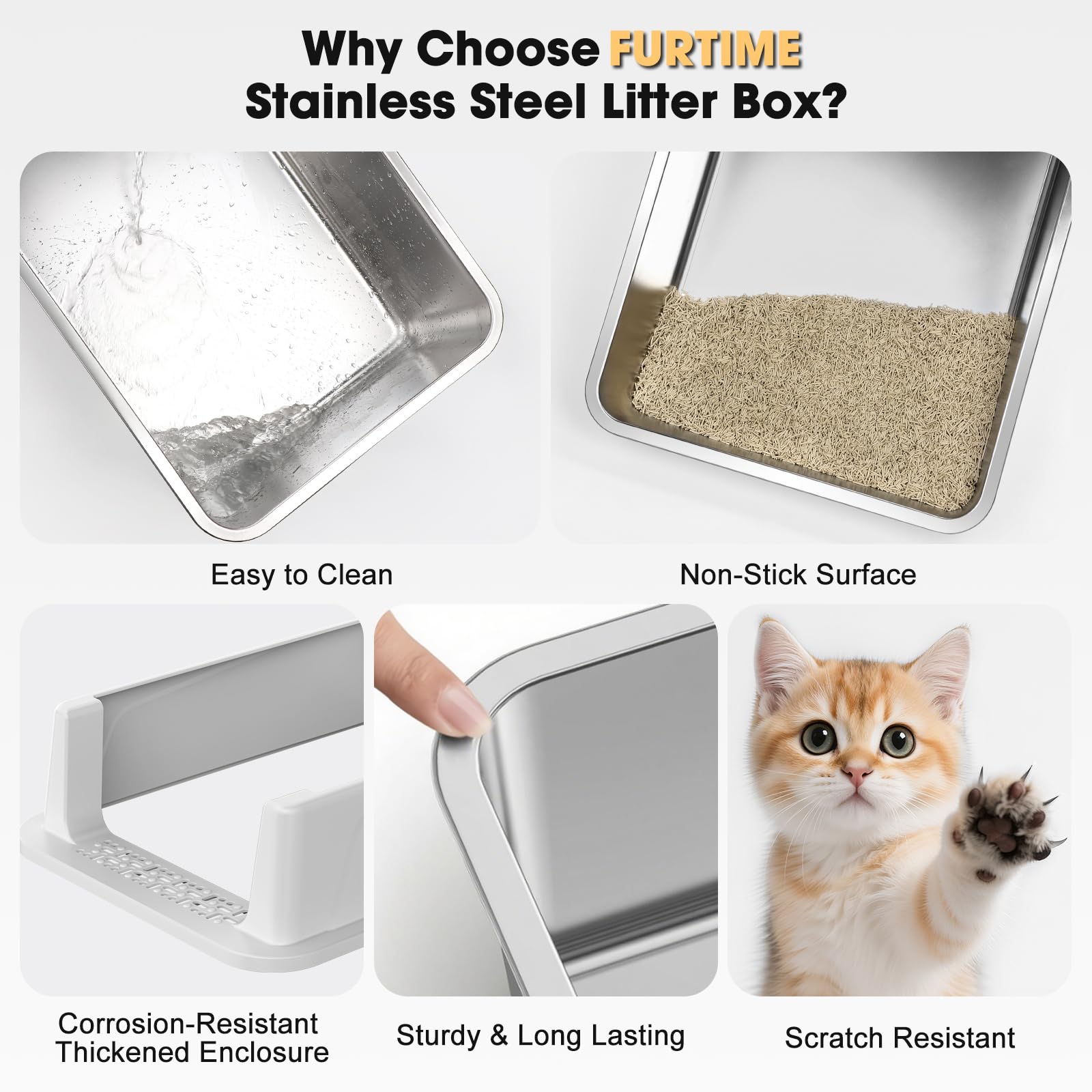 FURTIME top lid lock design secures containment and odor control