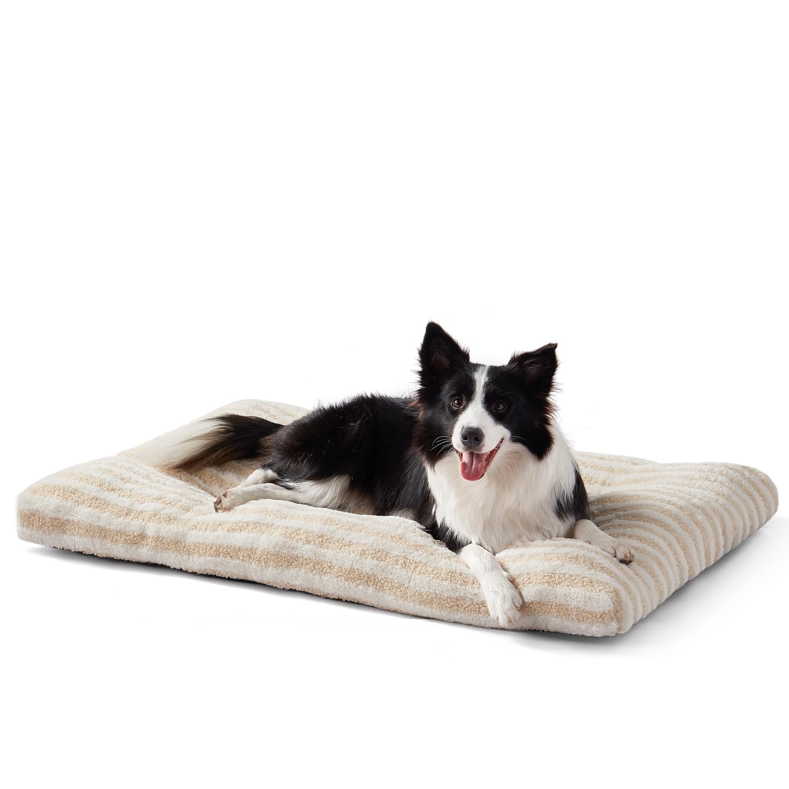 FURTIME Washable Dog Bed Large soft fabric close-up highlights cozy comfort for pets.