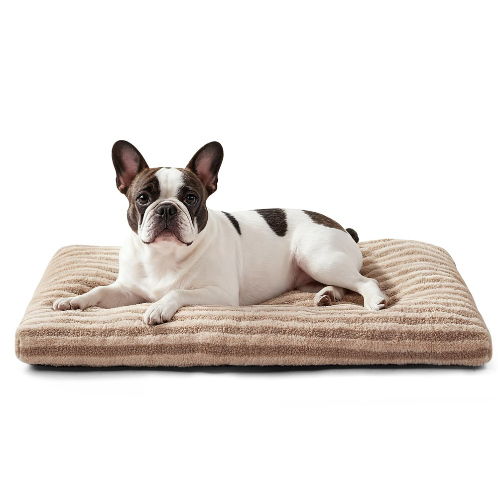 FURTIME Washable Small Dog Bed soft fabric close-up for plush, skin-friendly comfort.