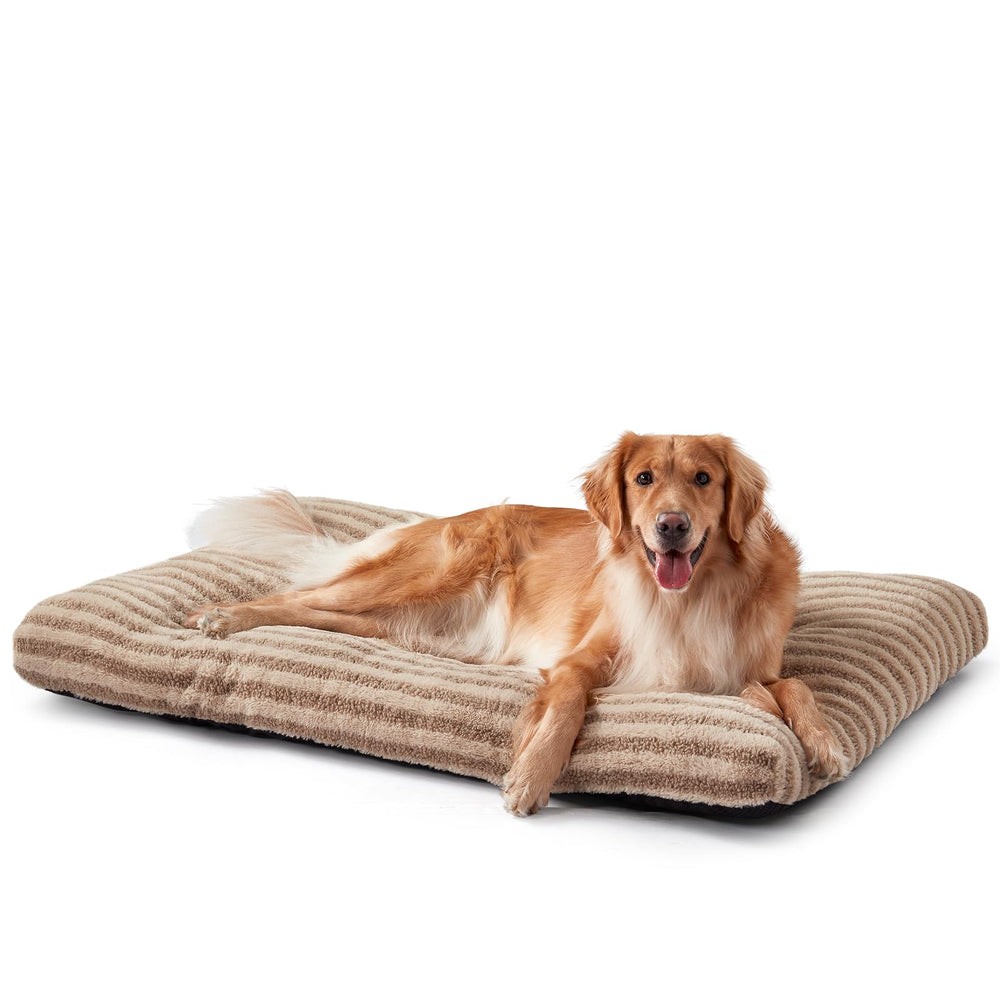 FURTIME Washable XL Dog Bed front view shows plush Rabbit Suede for cozy naps